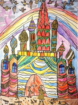 Конопатова София, 6 лет, Прогулка по столице, б., смеш.техн., ВОДХГ, г. Волгоград