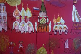 Лелекова Анастасия, 7 лет, Москва - город, где я не бывала, б., смеш.техн., ВОДХГ, г. Волгоградд