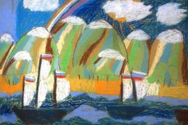 Чигиринская Софья, 8 лет, Российская регата, б., пастель, ВОДХГ, г. Волгоград