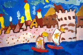 Беленсон Соня, 6 лет, Древняя Москва, б., гуашь, ВОДХГ, г. Волгоград