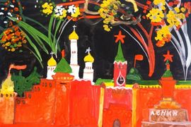 Фунтикова Валерия, 8 лет, Праздник Победы, б., гуашь, ДХШ, г. Собинка, Владимирская обл.
