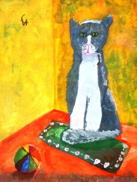 Ипатова Ангелина, 10 лет, Моя кошка Мура, ДШИ, г. Серафимович