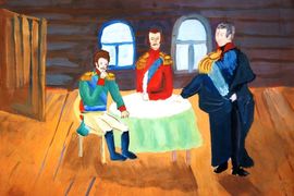Вологдина Ксения, 11 лет, Совет в Филях, б., гуашь, ДХШ №1, г.Липецк
