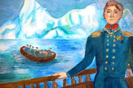 Подзорова Полина, 13 лет, Адмирал Лазарев, б.,гуашь, ДХШ №2, г.Липецк