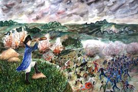 Щур анастасия, 15 лет, Ну ж был денёк, б.,акварель, ДШИ, с.Лузино, Омская обл.