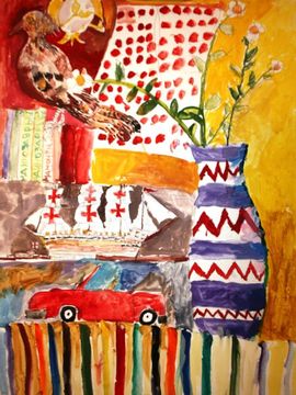 Козенко Константин, 8 лет, Любимые вещи, б., акварель, ВОДХГ г. Волгоград