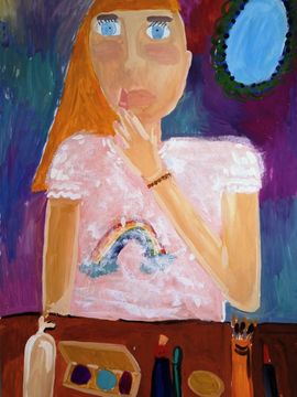 Осина Аксинья, 9 лет, Олина косметика. Химия в нашей жизни, б., гуашь, г. Волгоград