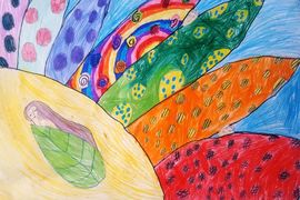 Кириченко Маша, 8 лет, Девочка в цветке, б., смеш. тех.