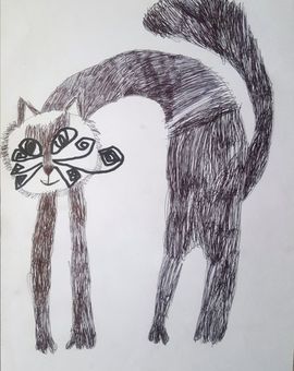 Кириченко Маша, 8 лет, Кот, б., смеш.тех.