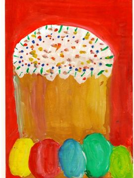 Гаврилов Алексей,  6 лет, б., гуашь,  Пасха