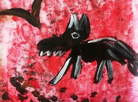 Кочетков Максим, 5 лет, Волк, б., смеш. техн