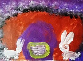 Кочетков Максим, 5 лет, Зайцы, б., смеш. техн