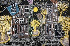 Полякова Елизавета, 10 лет, Ночной Стокгольм, б., смеш.техн., ВОДХГ, г.Волгоград