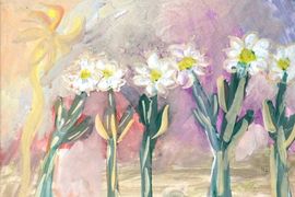 Дурдина Анастасия, 8 лет, Цветы, б., гуашь, г. Киров