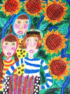 Ларина Полина, 10 лет, Песня, б., пастель, Волгоград