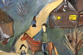 Свиридова Арина, 10 лет, «Школьник», б., гуашь, преп. Коваль Е.Е.