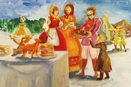 Агуреева Анастасия, 15 лет, Коробейник, б., гуашь, преп. Котова М.В.
