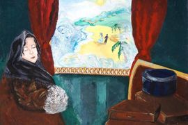 Кинзябулатова Вероника, «Русские женщины», б., гуашь, преп. Самохвалова Е.В.