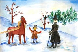 Курпель Николай, 14 лет, «Встреча», б., смеш. тех., преп. Сухова О.А.