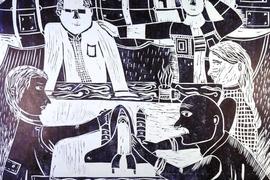 Закаулов Кирилл, 15 лет, «Заветная мечта», б., линогравюра, с. Лузино, Омская обл.