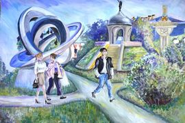 Каменская Виктория, 15 лет, «Любимый город», б., гуашь, ДХШ, г. Волгодонск, Ростовская обл. 