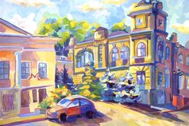 Макеенко Мария, 13 лет, «Старая гимназия», б., гуашь, ДХШ, г. Каспийск, респ. Дагестан, Россия 