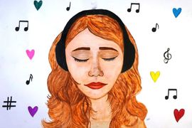 Маринова Симона, 16 лет, «Традиции в моей стране», б., акварель, СУЕЕ «Св. Константин – Кирил Философ», г. Русе, Болгария
