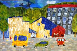 Пашко Арина, 11 лет, «Кафе «Ванильное небо», б., гуашь, ХШ №6, г. Междуреченск, Кемеровская обл. 