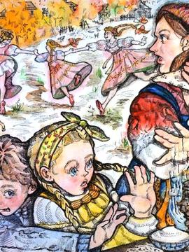 Ракшевская Ярослава, 14 лет, «Народные традиции», б., смеш. тех., ДШИ, с. Лузино, Омская обл. 