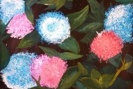 Сон Сяо Я, 16 лет, «Цветок», тон. б., гуашь, Средняя школа №2, г. Цзилинь, Китай 
