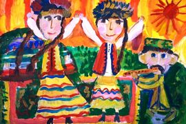 Валиева Самира, 8 лет, «Танец», б., гуашь, ДХШ №1, г. Стерлитамак, респ. Башкортостан