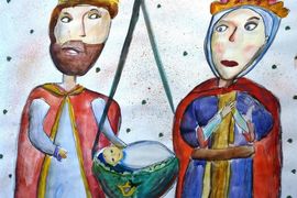 (III м.) Бутикова Арина, 8 лет, Рождение героя, б., смеш. тех, преп. Степанова Е.Е.