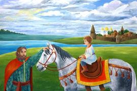 Рябоконь Полина, 16 лет, Отец и сын, б., гуашь, , преп. Иваничкина Т.Г.
