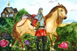 Кондрашова Алёна, Алёна, 16 лет, «Александр Невский», б., акварель, преп. Маланин Ю.Т.