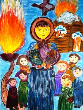 Журбина Полина, 11 лет, Спасибо тебе, МАТЬ! Спасла нас, г. Николаевск, Дипломант