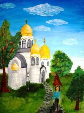 Федорова Виктория, 11лет, Церковь у Мамаева Кургана, Волгоградская обл., р.п. Городище, Дипломант