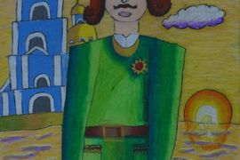 Буцкина Татьяна, 10 лет, «Пётр I», б., пастель, ЦДТ, г. Биробиджан, ЕАО