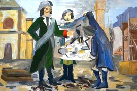 Иванов Денис, 12 лет, «Городу быть!», б., гуашь, ДХШ, г. Вятские Поляны, Кировская обл.