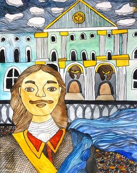 Титаева Алиса, 12 лет, «Град Петра», б., смеш. тех., ВОДХГ, г. Волгоград.