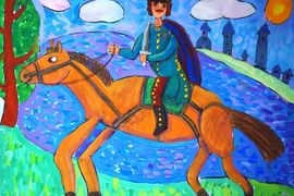 27. Четвергов Никита, 10 лет, «Пётр I», б., смеш. тех., ЦДТ, г. Биробиджан