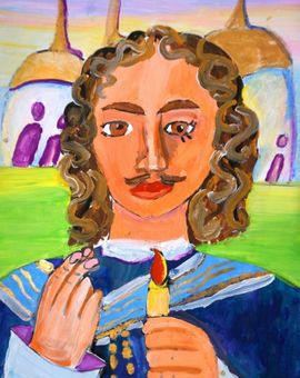 Якимчук Валерия, 8 лет, «Пётр I», б., гуашь, ЦДТ, г. Биробиджан