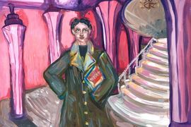 Христенко Таисия, 13 лет, «И.И. Леонидов в интерьере своего проекта «Фабрика кухня» в городе Твери», б., гуашь, «ХШ им. В.В. Серова», г. Тверь