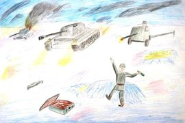 Протопопов Илья, 11 лет, «Подвиг наших дедов», б., аквар. карандаши, ЦДТ, ИЗО студи «Акварель», г.Урюпинск, Волгоградская обл.