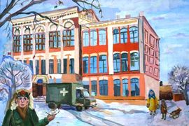 Вакуленко Илона, 17 лет, «На утро после выписки из госпиталя», б., гуашь, «ДШИ городского округа», г. Камышин, Волгоградская обл.