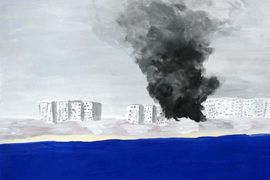 Ерохина Юлия, 7 лет, «Альбом прадеда. Сталинград. 1942 г.», б., гуашь, «ККИО Советского района Волгограда», «Студия ART», г. Волгоград