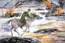 Медведева Мария, 12 лет, Важное донесение, б., смеш. тех., художественная студия «АртПалитра», г.Раменское, Московская обл.