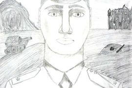 Панькова Кира, 11 лет, «Солдат», б., карандаш, «ХШ г. Волжский», Волгоградская обл.