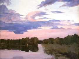 «В краю белых ночей», орг., м., 40х50, 2002 г.