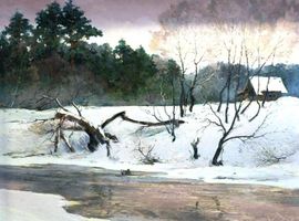 «Вечереет», к., м., 40х50, 2013 г.