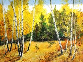 «Золотая пора 1», орг., м., 40х50, 2011 г.